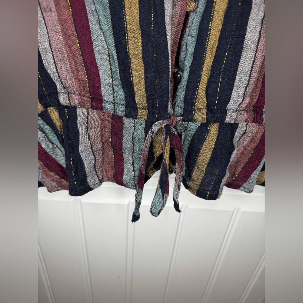 Rails Beaux Varadero Stripe Linen Blend Long Slee… - image 8